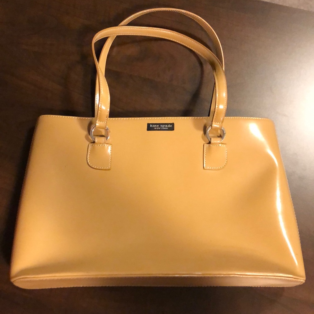 Kate Spade Vintage Nude Patent Leather Handbag